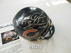 WALTER PAYTON Signed Autographed Chicago Bears Mini Helmet with PSA DNA COA