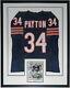 Walter Payton Autographed 8x10 Photo & Chicago Bears Jersey Psa Dna Coa Framed