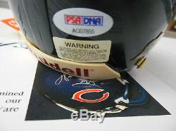 Walter Payton Signed Autographed Chicago Bears Mini Helmet Psa/dna Coa B