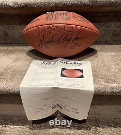 Walter Payton Signed Football Bears Autographed Ball Autograph PSA/DNA COA