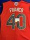 Wander Franco Signed Jersey Psa/dna Coa 2019 Futures Game Tampa Bay Rays Adult L