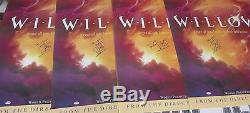 Warwick Davis Signed 27x41 Willow Poster PSA/DNA COA Ron Howard Movie Autograph