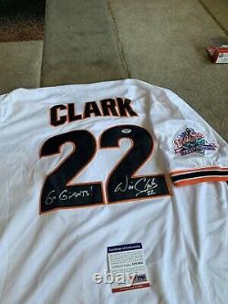 Will Clark Signed San Francisco Giant 1989 World Series Jersey PSA/DNA COA