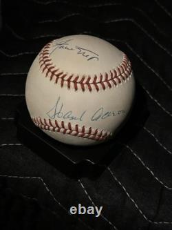 Willie Mays, Hank Aaron, Eddie Murray Signed Baseball PSA DNA COA