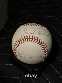 Willie Mays, Hank Aaron, Eddie Murray Signed Baseball PSA DNA COA