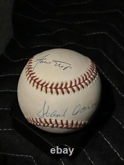 Willie Mays, Hank Aaron, Eddie Murray Signed Baseball PSA DNA COA