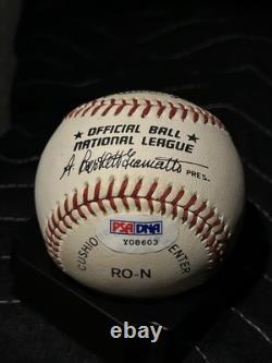 Willie Mays, Hank Aaron, Eddie Murray Signed Baseball PSA DNA COA
