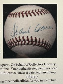 Willie Mays, Hank Aaron, Eddie Murray Signed Baseball PSA DNA COA