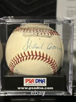 Willie Mays, Hank Aaron, Eddie Murray Signed Baseball PSA DNA COA