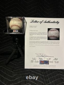 Willie Mays, Hank Aaron, Eddie Murray Signed Baseball PSA DNA COA