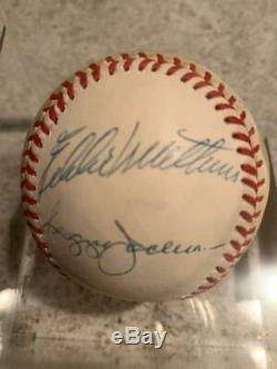 Willie Mays Hank Aaron Ernie Bank 500 Home Run Club Signed Baseball PSA DNA COA