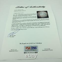 Willie Mays Hank Aaron Ernie Banks 500 Home Run Club Signed Baseball PSA DNA COA