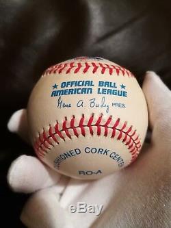 YOGI BERRA Signed Auto Baseball Statball Inscription Stat HOF PSA/DNA COA RARE