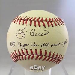 Yogi Berra It's Deja Vu All Over Again Signed Yogism Baseball PSA DNA COA