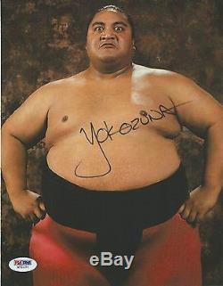 Yokozuna Signed WWE 8x10 Photo PSA/DNA COA WWF Picture Autograph Pro Wrestling