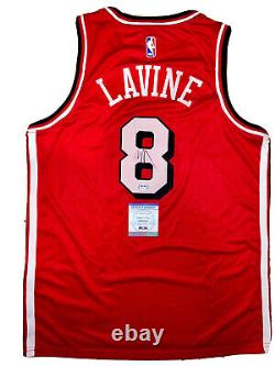 Zach Lavine Signed Jersey Psa/dna Coa Autographed Chicago Bulls Jordan