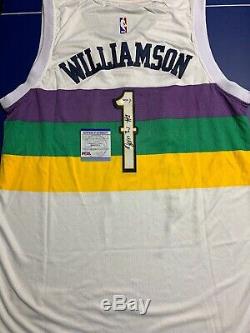Zion Williamson Signed Jersey PSA/DNA COA New Orleans Pelicans City Edition