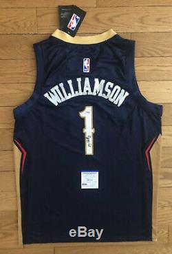 Zion Williamson Signed New Orleans Pelicans Jersey PSA/DNA COA #1 Duke NBA ROY