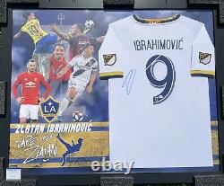Zlatan Ibrahimovic Signed / Framed LA Galaxy Jersey PSA/DNA COA #9 Sweden Milan